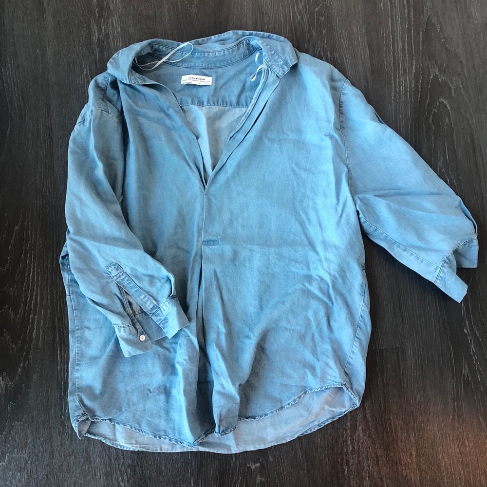 Zara chambray shirt